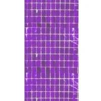 Cortina de Cuadros Morada