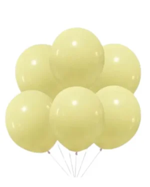 Globos pastel X 10 Pcs amarillo, 23 cms