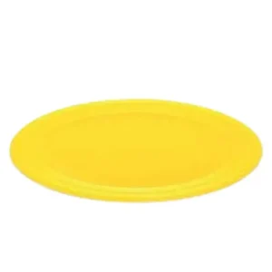 Bandeja plástica ovalada amarilla, 5 piezas,  30 cm