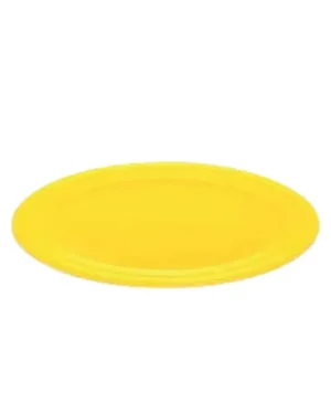 Bandeja plástica ovalada amarilla, 5 piezas,  30 cm