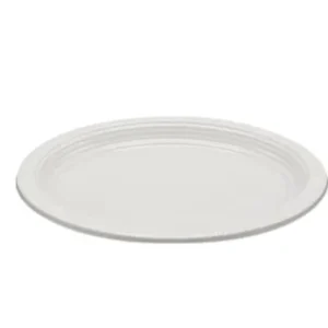 Bandeja plástica ovalada blanca, 5 piezas,  30 cm