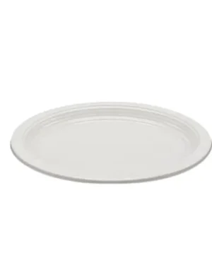 Bandeja plástica ovalada blanca, 5 piezas,  30 cm