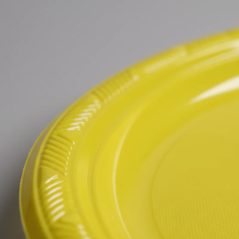 Bandeja plástica ovalada amarilla, 5 piezas - Imagen 4