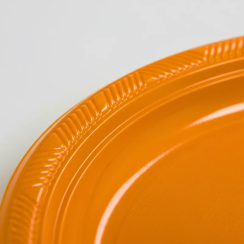 Bandeja plástica ovalada naranja, 5 piezas - Imagen 5