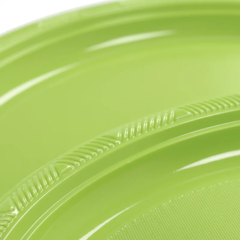 Bandeja plástica ovalada verde, 5 piezas, 30 cms - Imagen 5