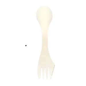 Cuchara Cuchillo tenedor  3 en 1 Blanco
