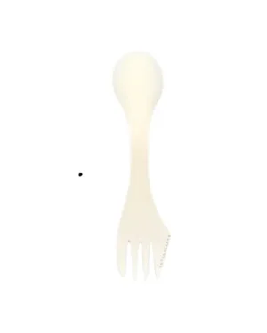 Cuchara Cuchillo tenedor  3 en 1 Blanco