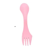 Cuchara Cuchillo tenedor 3 en 1 rosa