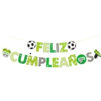 Guirnalda Feliz Cumpleaños de Fútbol