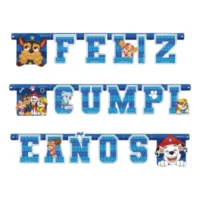 Guirnalda Feliz Cumpleaños Paw Patrol