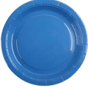 Plato de Cartón Azul, 50 piezas, 18cms