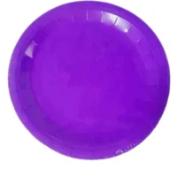 Plato de Cartón Morado, 10 piezas, 18cms