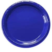 Platos Plásticos Azul 18 cm