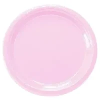 Plato plástico Negro,x 10 piezas, 18 cms