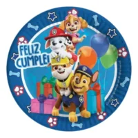 Platos Paw Patrol, 6 piezas