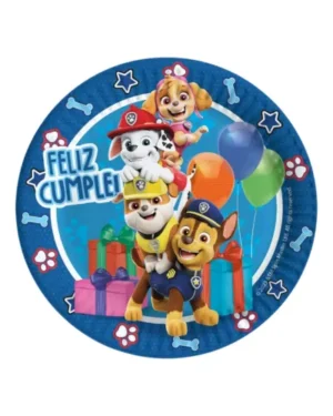 Platos Paw Patrol, 6 piezas