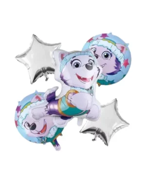 Set 5 Globos Metálicos Paw Patrol Everest