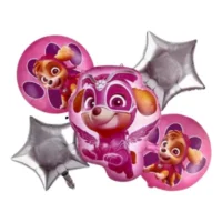 Set 5 Globos Metálicos Paw Patrol Skye