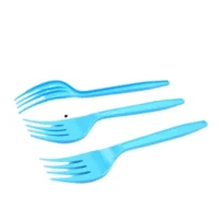 Tenedores 12 piezas, celeste