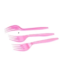 Tenedores 12 piezas, rosados
