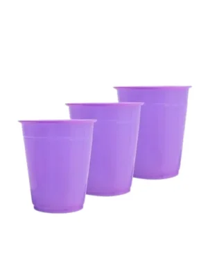 Vasos plásticos Lila, 250 ml, 25 piezas