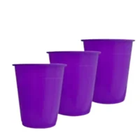 Vasos plásticos Morado, 250 ml, 25 piezas