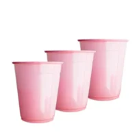 Vasos plásticos Rosa, 250  ml, 25 piezas