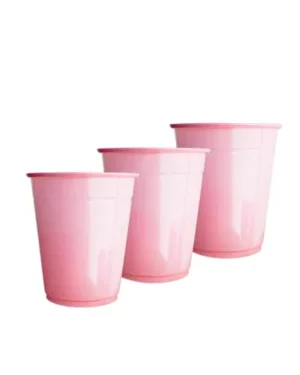 Vasos plásticos Rosa, 250  ml, 25 piezas