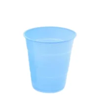 Vasos plásticos Celeste, 410 ml, 10 piezas