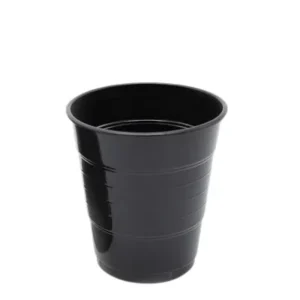 Vasos plásticos Negro, 300 ml, 10 piezas