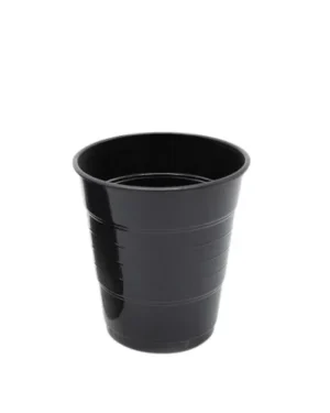 Vasos plásticos Negro, 410 ml, 10 piezas