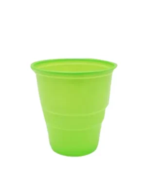 Vasos plásticos Verde, 410 ml, 10 piezas