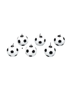 Velas de Fútbol, 6 pelotas.