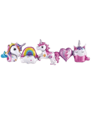 Globos Cadena de Unicornio