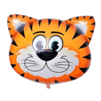 Globo metálico cabeza de tigre