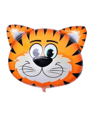 Globo metálico cabeza de tigre