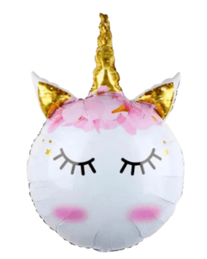 Globo Cara Unicornio 60 x 90 cms