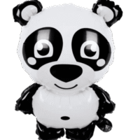 Globo metálico de oso panda