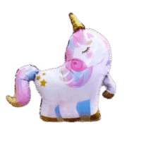 Globo metalico Unicornio cuerpo entero