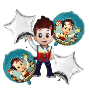 Set 5 Globos Metálicos Paw Patrol Ryder