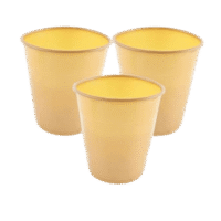 Vasos plásticos Dorado, 410 ml, 10 piezas