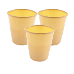 Vasos plásticos Dorado, 300 ml, 10 piezas