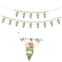 Banderín, animalitos de la selva, safari. 5 metros