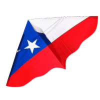 Cometa o Volantin Triangulo Bandera Chile 120 cm