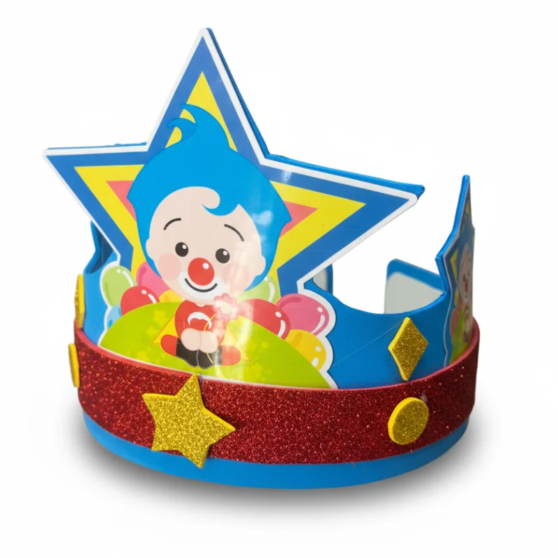 Corona para el cumpleañero Plim Plim, color azul