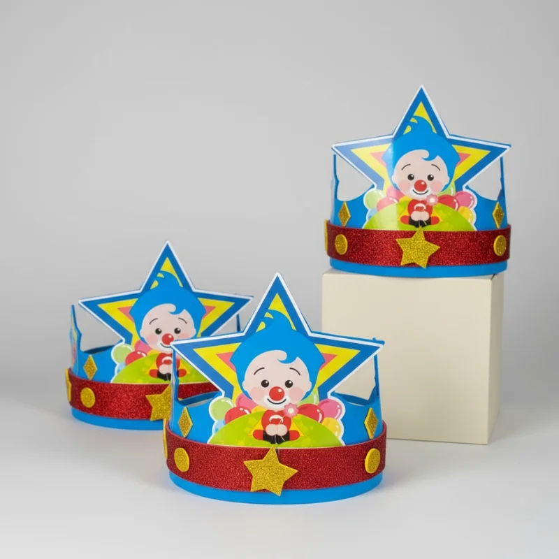 Corona para el cumpleañero Plim Plim, color azul - Imagen 4