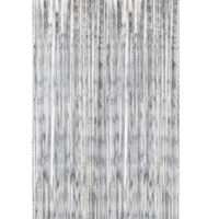 Cortina decorativa Metalizado Gris 1x2M