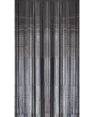Cortina Tiras Negra 1x 2m