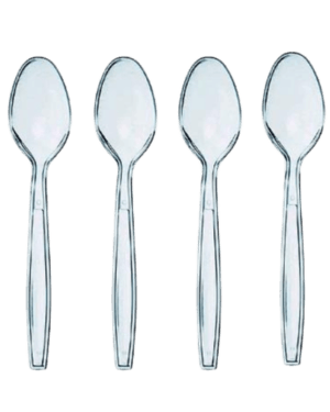 Cucharas Transparentes Celeste