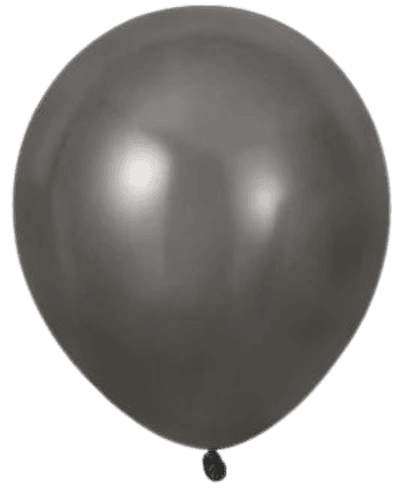 Globos Metalizados Negros, R6, 25 piezas – Party Space